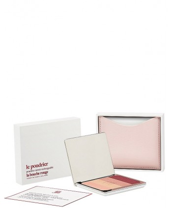 Eye Shadow Salton with Pink Fine Leather Compact Case