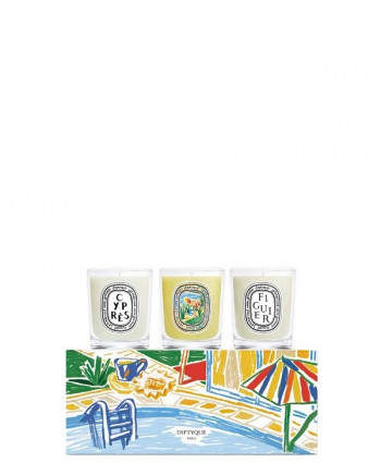 Hedonistic Summer Cofanetto Candele Cyprès, Figuier and Citronnelle (3x70g)