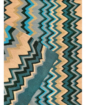 Poncho WMDA356.02 Collo alto Ottanio
